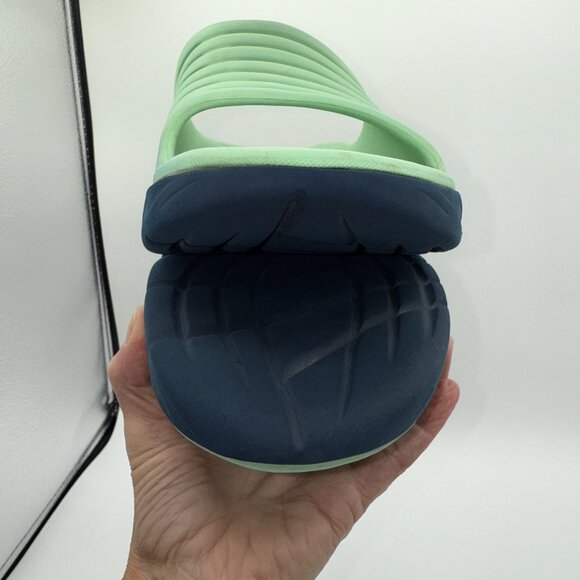 HOKA One One Sandal ORA Recovery Mint Green Blue Slide Shoes Men’s Size 12 - Picture 7 of 11